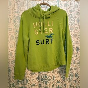 Green Hollister hoodie. Size M.